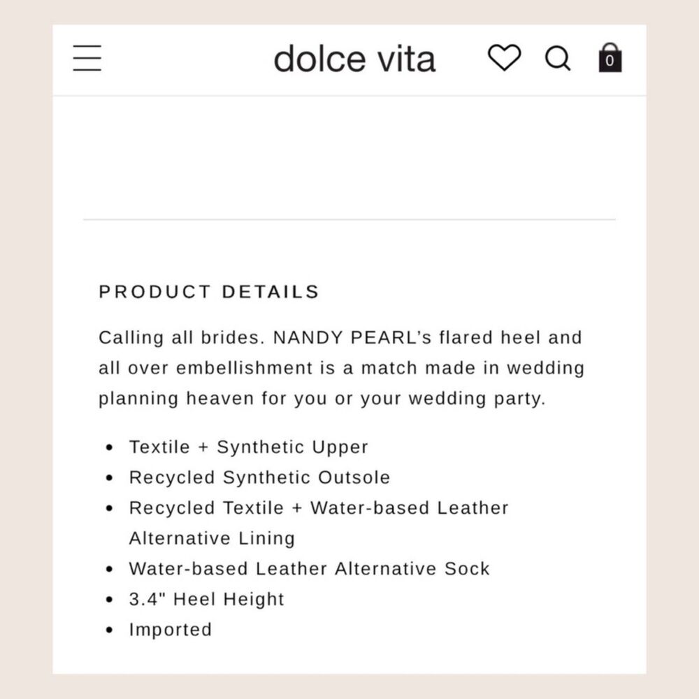 🤍 ANTHRO DOLCE VITA NANDY PEARL EMBELLISHED SLIDE MULE SANDALS HEELS SZ 6 - Picture 9 of 9